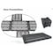 Gracious Living Plastic Shelving Unit, 36 in W x 72 in H x 18 in D, 5 Shelves, Black 91086-1C - alternate 2